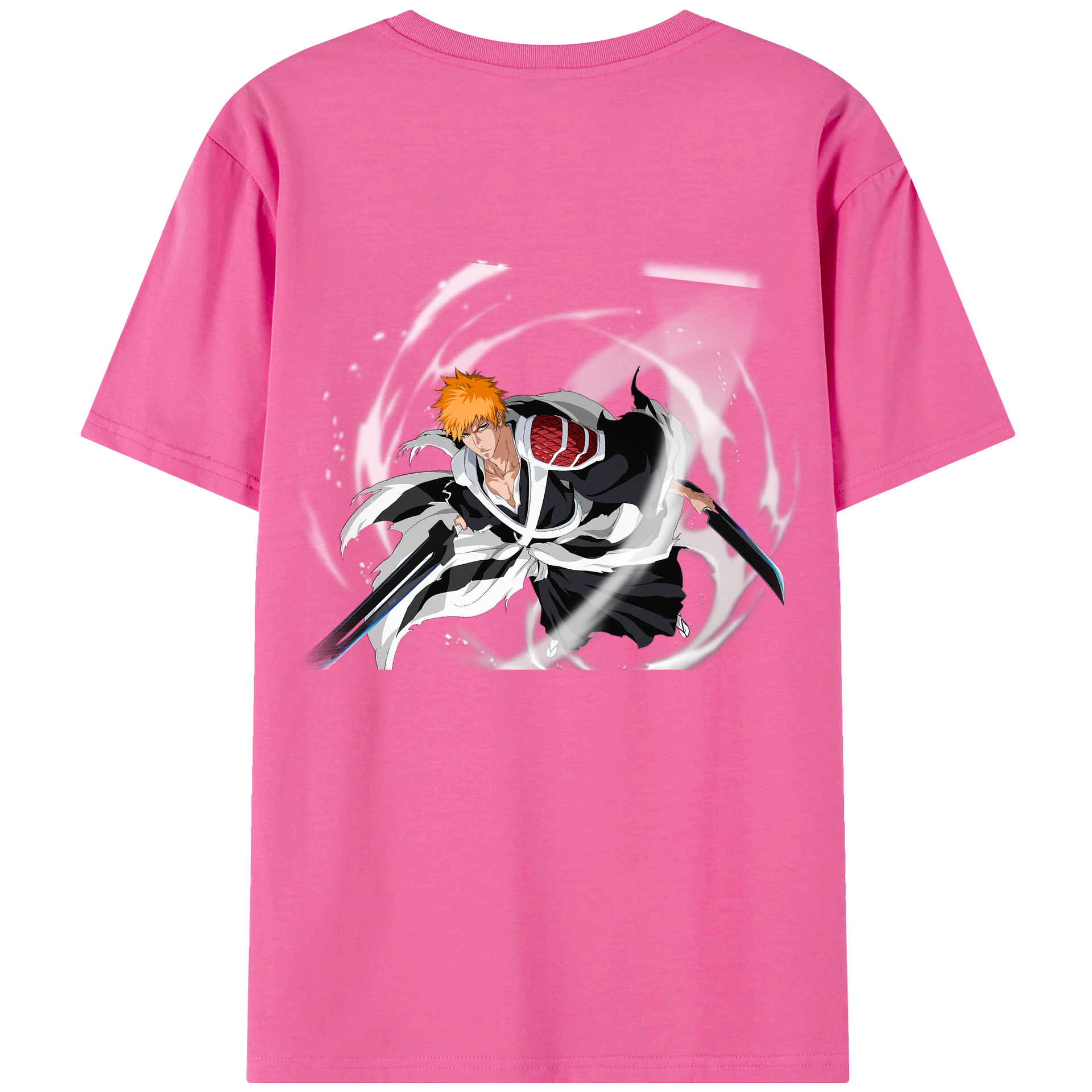 （画像用） ブリーチ 黒崎一護（くろさき いちご）BLEACH Kurosaki Ichigo レディース半袖Tシャツ(バックプリント)